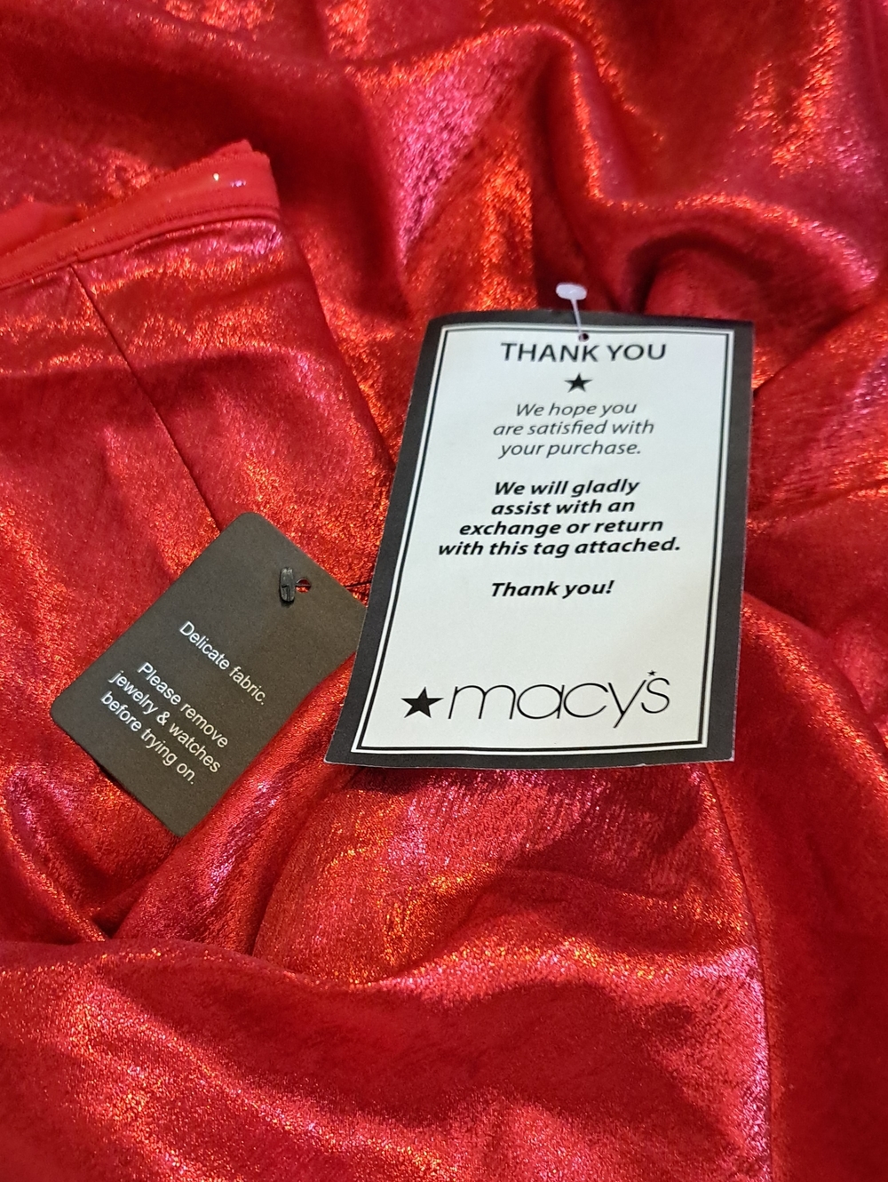 Adrianna Papell Red Crinkle Metallic Halter Dress Size 12 - Picture 5 of 5
